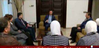 สยบข่าวลือ.. บัชชาร์ อัสซาด ปรากฏตัวในการพบปะกับนักจิตกรซีเรีย